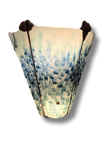 Luminous Cascade Art Glass Sconce