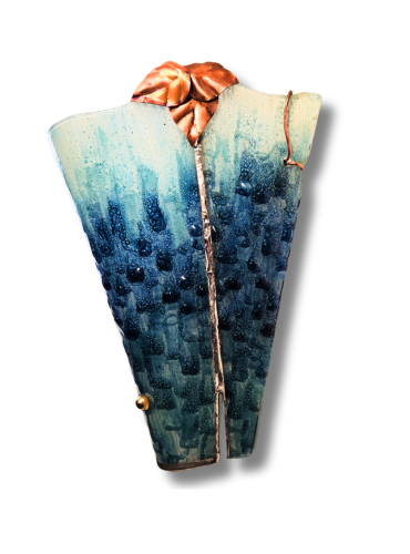 Luminous Cascade Art Glass Sconce
