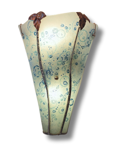 Radiant Rings Art Glass Sconce