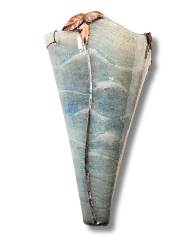 Seafoam Art Glass Sconce