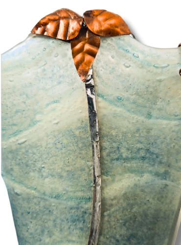 Seafoam Art Glass Sconce