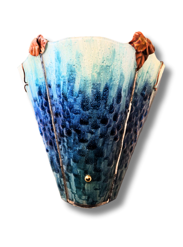Luminous Cascade Art Glass Sconce