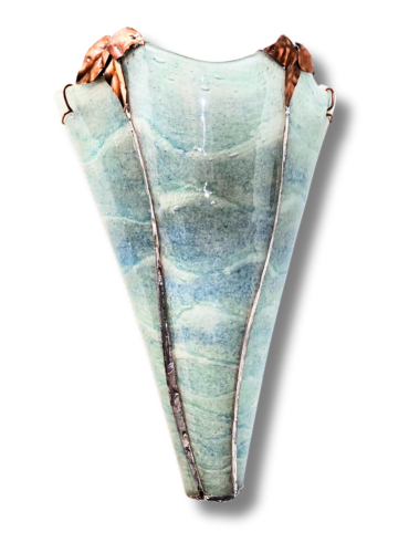 Seafoam Art Glass Sconce