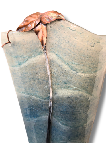 Seafoam Art Glass Sconce